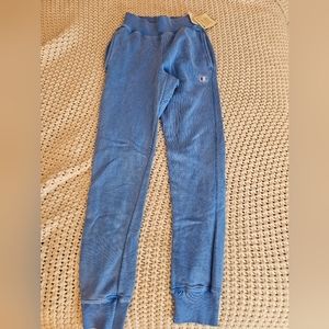 Women’s Champion Reverse Weave Joggers, blue, size XS, BNWT